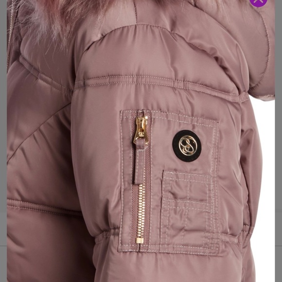 JESSICA SIMPSON / Mauve / puffer coat - Picture 5 of 10